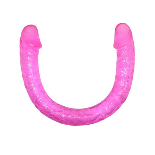Double Dong Pink Slender Bender 19.1" - Двусторонний фаллоимитатор, 48,5 см (розовый) - sex-shop.ua