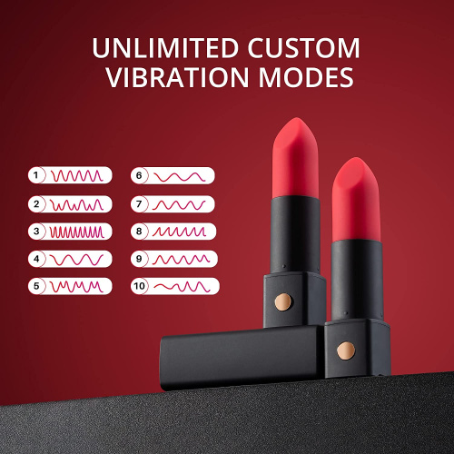 Lovense Exomoon (Lipstick Vibrator) - Клиторальный вибратор-помада, 8.8х2.2 см - sex-shop.ua
