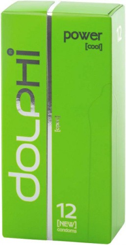 Dolphi Power (Cool) №12 - презервативы с пролонгирующим эффектом, 12 шт - sex-shop.ua