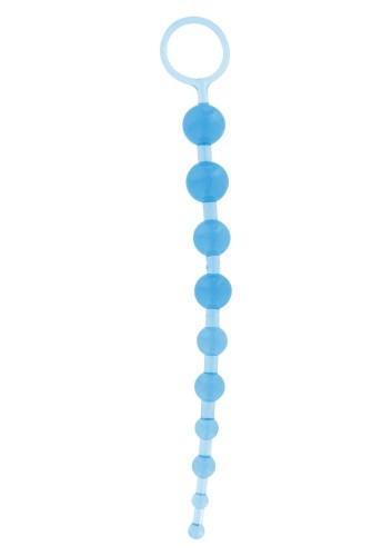 Toy Joy Thai Toy Beads - анальная цепочка на жесткой связке, 25х2.5 см (голубой) - sex-shop.ua