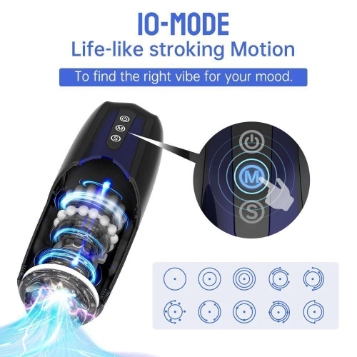 Magic Motion Xone - інтерактивний мастурбатор, що синхронізується з будь-яким відео, 27.2х9 см (синій)