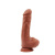 T-skin ReaL Bottomless Pleasure Latin - Фаллоимитатор, 20 см (коричневый) - sex-shop.ua