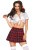 Leg Avenue-Classic School Girl Red - Сексуальний костюм школярки, S/M