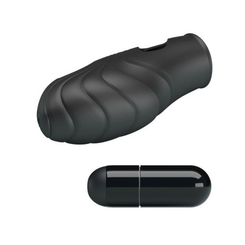 LyBaile Pretty Love Lich Finger Vibrator Black - Насадка на палец, 7.8х3 см (чёрный) - sex-shop.ua