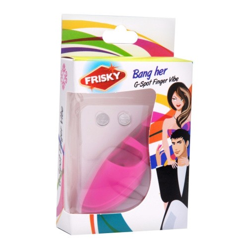 FR Silicone G-Spot Finger Vibe - Насадка на палец, 7,6 см (розовый) - sex-shop.ua