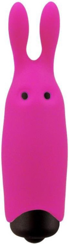 Adrien Lastic Pocket Vibe Rabbit Pink - віброкуль зі стимулюючими вушками, 8.5х2.3 см (рожева)