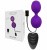 Adrien Lastic Kegel Vibe - вагінальні кульки з вібрацією (фіолетовий), 3.7 см
