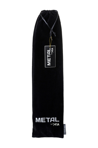 Metal By Toyfa - серебристая анальная пробка с хвостом, хвост 37 см, пробка 8х2.7 см (розовый) - sex-shop.ua