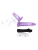 Vibrating Strap On Duo Lila - Подвійний страпон з вібрацією, 18х3 см (фіолетовий)