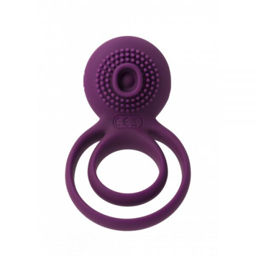 Svakom Tammy Vibrating Ring Violet - двойное виброкольцо, 8х2.8 см (фиолетовый) - sex-shop.ua