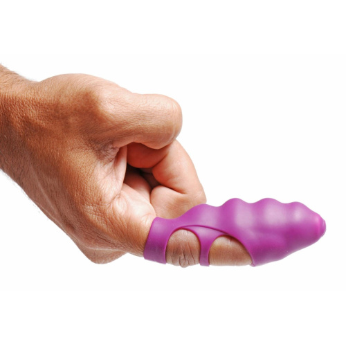 FR Finger Bang-her Vibe Purple - Вибростимулятор на палец, 8,9 см (фиолетовый) - sex-shop.ua