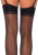 Leg Avenue Sheer Stockings - чулки со швом (белый) - sex-shop.ua