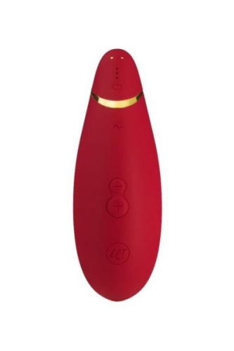 Womanizer Premium - Впечатляющий вакуумный стимулятор клитора, 15.5х5 см (красный) - sex-shop.ua