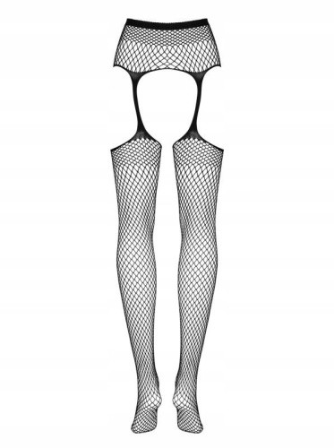 Obsessive Garter S815 - Колготки с имитацией чулок, S-L (чёрный) - sex-shop.ua
