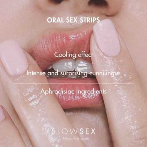 Bijoux Indiscrets Slow Sex Oral sex strips - Полоска для орального секса (нанесение на язык) - sex-shop.ua