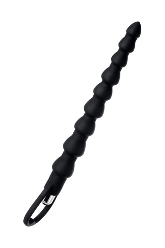 Toyfa A-Toys - анальная цепочка с вибрацией, 23.8х3.1 см (черный) - sex-shop.ua