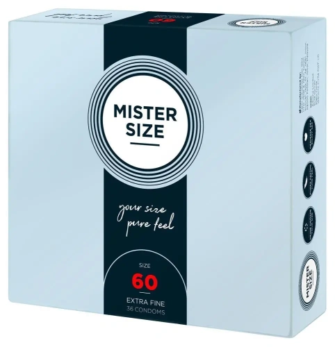 Mister Size 60 - Презервативы, 36 шт - sex-shop.ua
