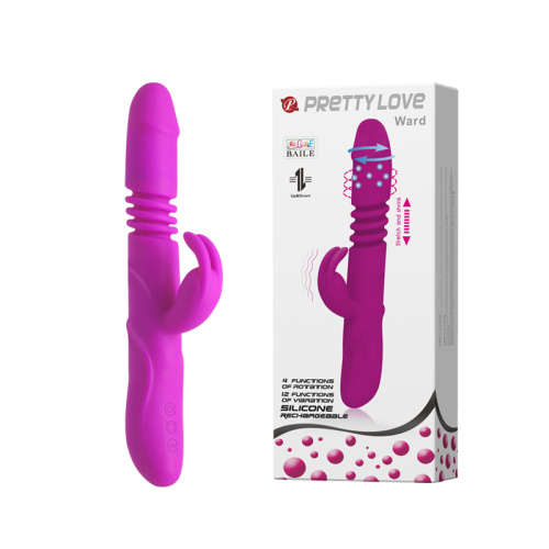 Pretty Love Ward Vibrator Purple - Вибратор с поступательным движением и ротацией, 26х3.5 см (фиолетовый) - sex-shop.ua