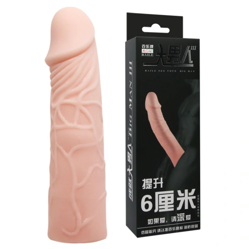 Baile Penis Sleeve Flesh 6 " - Насадка на пенис, +3 см (телесный) - sex-shop.ua