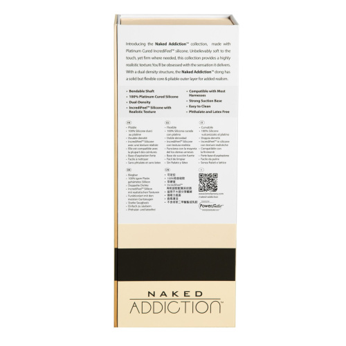 Naked Addiction 9” Dual Density Dildo - гнущийся фаллоимитатор на присоске, 22,8 см (телесный) - Купити в Україні | Sex-shop.ua ❤️