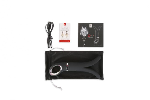 Gvibe 2 - Анатомический вибромассажер, 24х3.5 см (черный) - sex-shop.ua