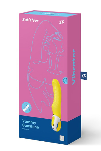 Satisfyer Vibes Yummy Sunshine - солнечный вибратор для точки G, 22.5х4 см (желтый) - sex-shop.ua
