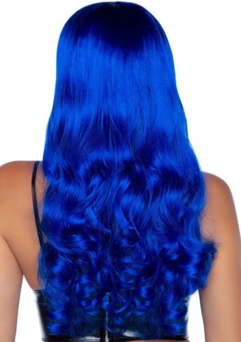 Leg Avenue-Misfit Long Wavy Wig Blue - Парик, ярко-синий - sex-shop.ua