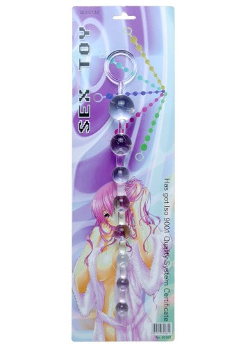 Boss Jelly Anal Beads Clear - анальная цепочка, 26х2.8 см (прозрачный) - sex-shop.ua