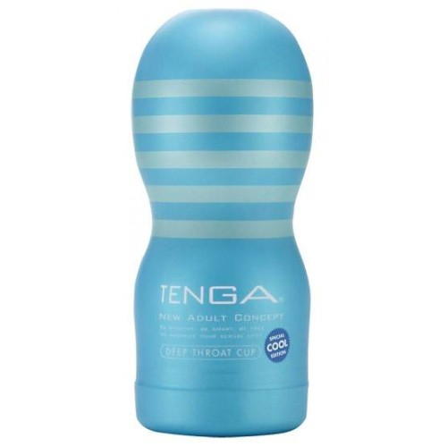 Tenga Cool Edition Deep Throat Cup - Мастурбатор с охлаждающим эффектом, 15х4,5 см (белый) - sex-shop.ua