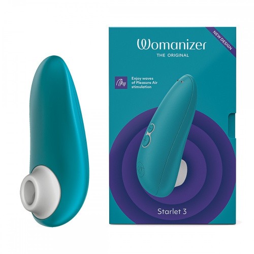 Womanizer Starlet 3 + Лубрикант 50 мл - Вакуумный стимулятор нового поколения, 11х4.6 см (мятный) - sex-shop.ua