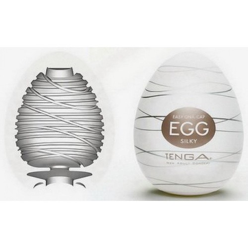 Tenga Egg Silky Мастурбатор-яйцо, 5х4.5 см (коричневый) - sex-shop.ua