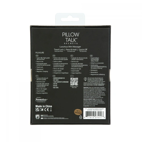 Pillow Talk Secrets - Pleasure - Clitoral Vibrator Wand - Вібромасажер (чорний)