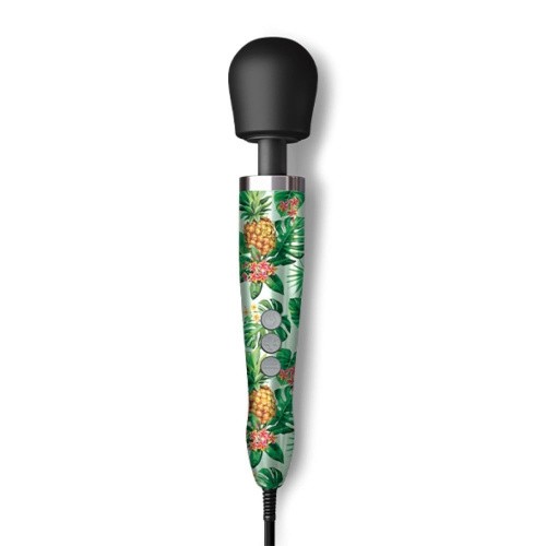 DOXY Die Cast Pineapple - очень мощный вибратор-микрофон в алюминиево-титановом корпусе, 34х6 см (ананасы) - sex-shop.ua