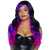 Leg Avenue-Allure Multi Color Wig Black/Purple - Двухцветный парик, розово-фиолетовый - sex-shop.ua