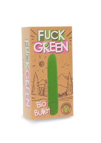 Fuck Green Bio Bullet - Віброкуля, 9,5 см (зелений)