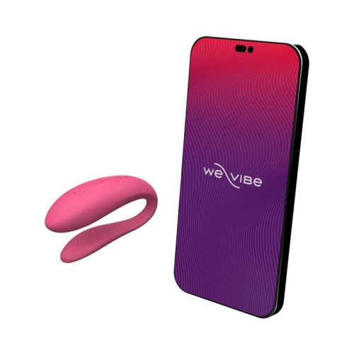 We-Vibe SYNC Lite Pink + Лубрикант 50 мл - Вибратор для клитора и точки G, 7,5х3 см (розовый) - sex-shop.ua
