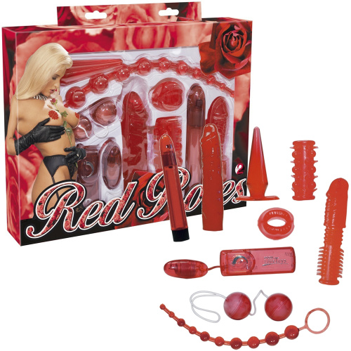 Orion Red Roses Set великий набір секс іграшок з 9 предметів