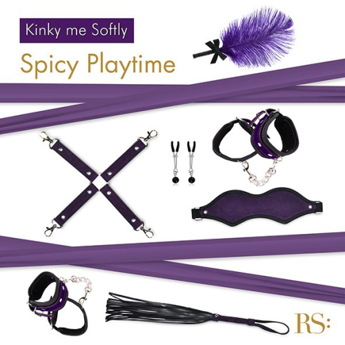 Rianne S - Kinky Me Softly - Подарунковий набір для BDSM 8 предметів (фіолетовий)