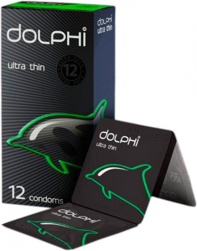 Dolphi Ultra thin №12 - тонкие презервативы, 12 шт - sex-shop.ua