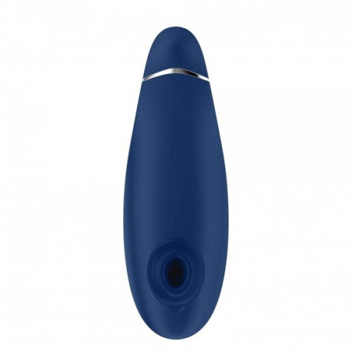 Womanizer Premium - Впечатляющий вакуумный стимулятор клитора, 15.5х5 см (синий) - sex-shop.ua