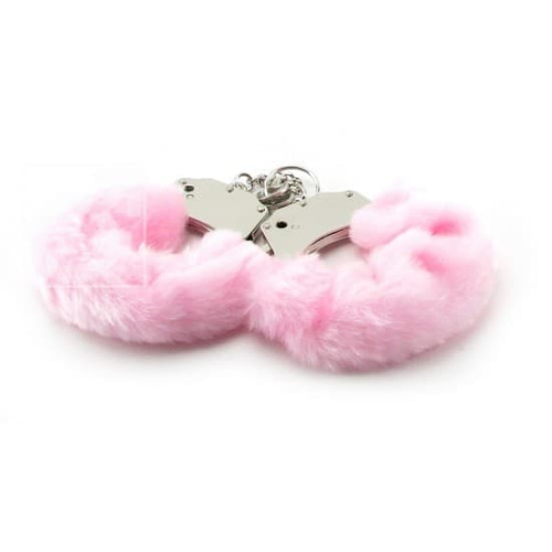 Наручники Furry Cuffs (розовый) - sex-shop.ua