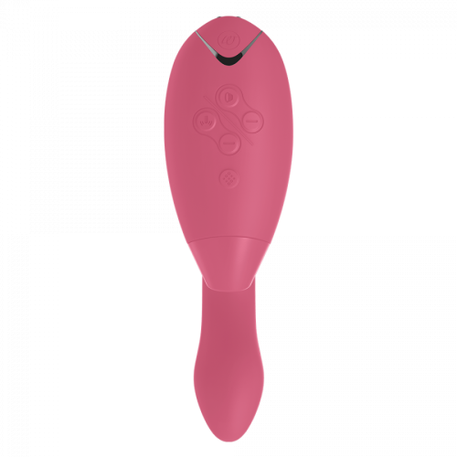 Womanizer Duo - Двойной стимулятор для клитора и точки G, 20.3х3.2 см (розовый) - sex-shop.ua