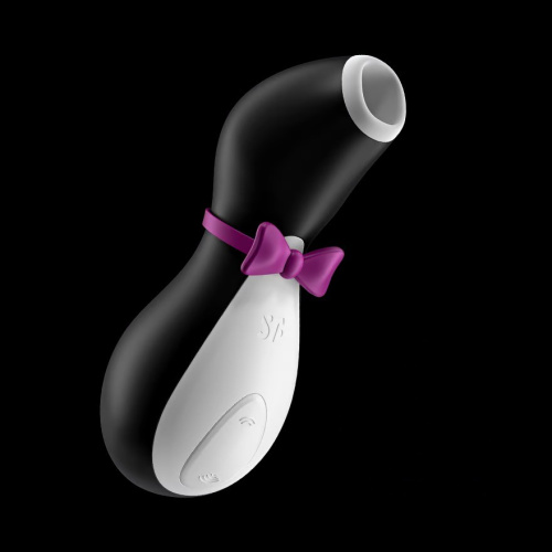 Satisfyer Pro Penguin Next Generation - Вакуумный стимулятор клитора в виде пингвина, 12х4.5 см (черный) - sex-shop.ua