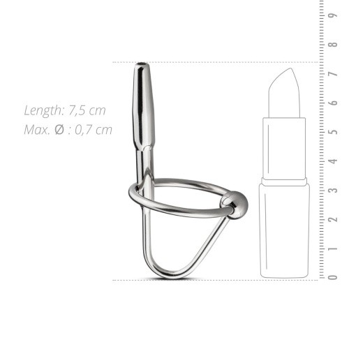 Sinner Gear Unbendable - Sperm Stopper Hollow Ring -Уретральный стимулятор из 2 колец, 2,5 и 3 см - sex-shop.ua