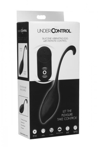 Under Control - Vibrating Egg - виброяйцо на пульте ДУ, 18х2.5 см - sex-shop.ua