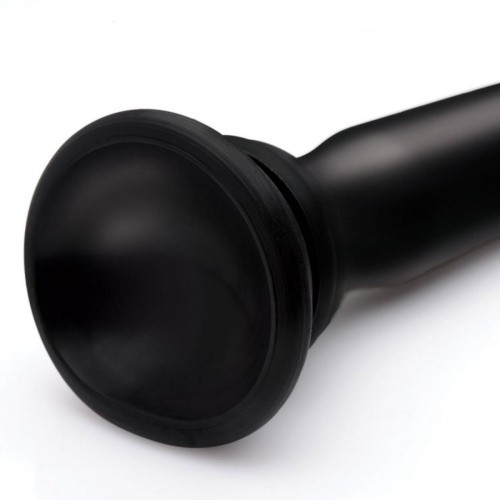 Hosed 15" S Tapered Silicone Hose - гибкий силиконовый анальный стимулятор, 41.3х3.12 см (чёрный) - sex-shop.ua