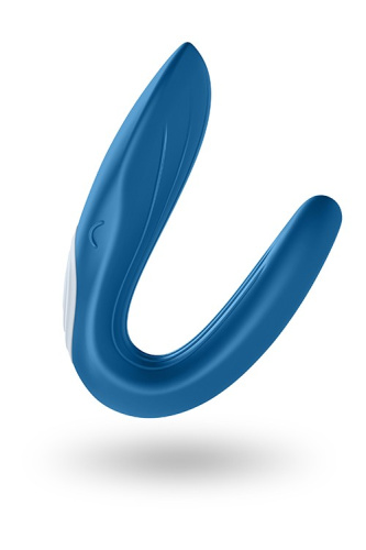 Satisfyer-Partner Whale Blue-вібромасажер для пар, 9х3, 5 см.