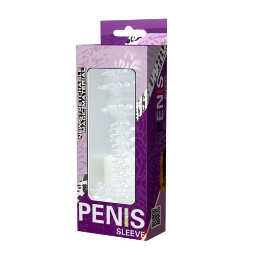 Baile Super Silikon Penis Sleeve - Насадка на пеніс, 12,8 см (прозорий)