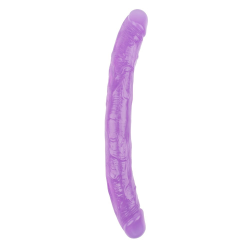 Hi-Rubber 12.8" Double Dildo Purple - Двухсторонний фаллоимитатор, 32,5 см (фиолетовый) - sex-shop.ua